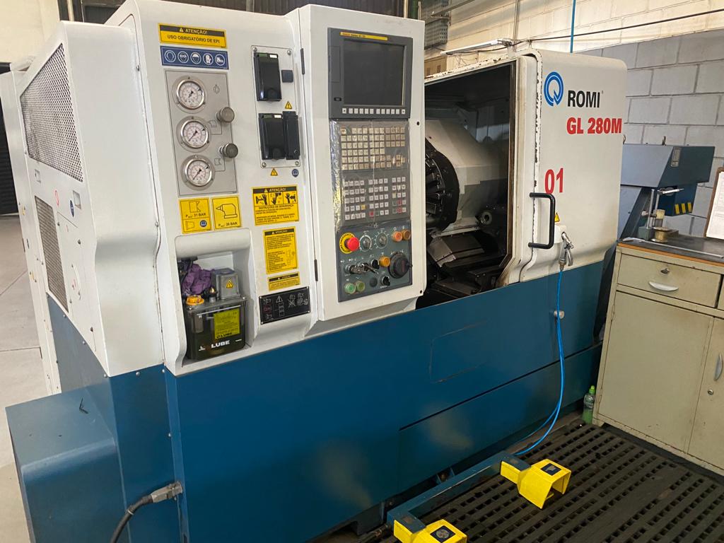 VENDIDO - TORNO CNC ROMI GL-280M