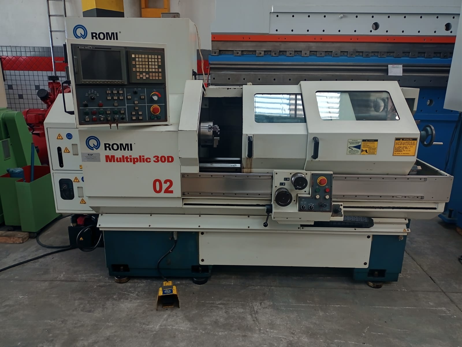 VENDIDO - TORNO CNC ROMI MULTIPLIC 30 X 1000 MM