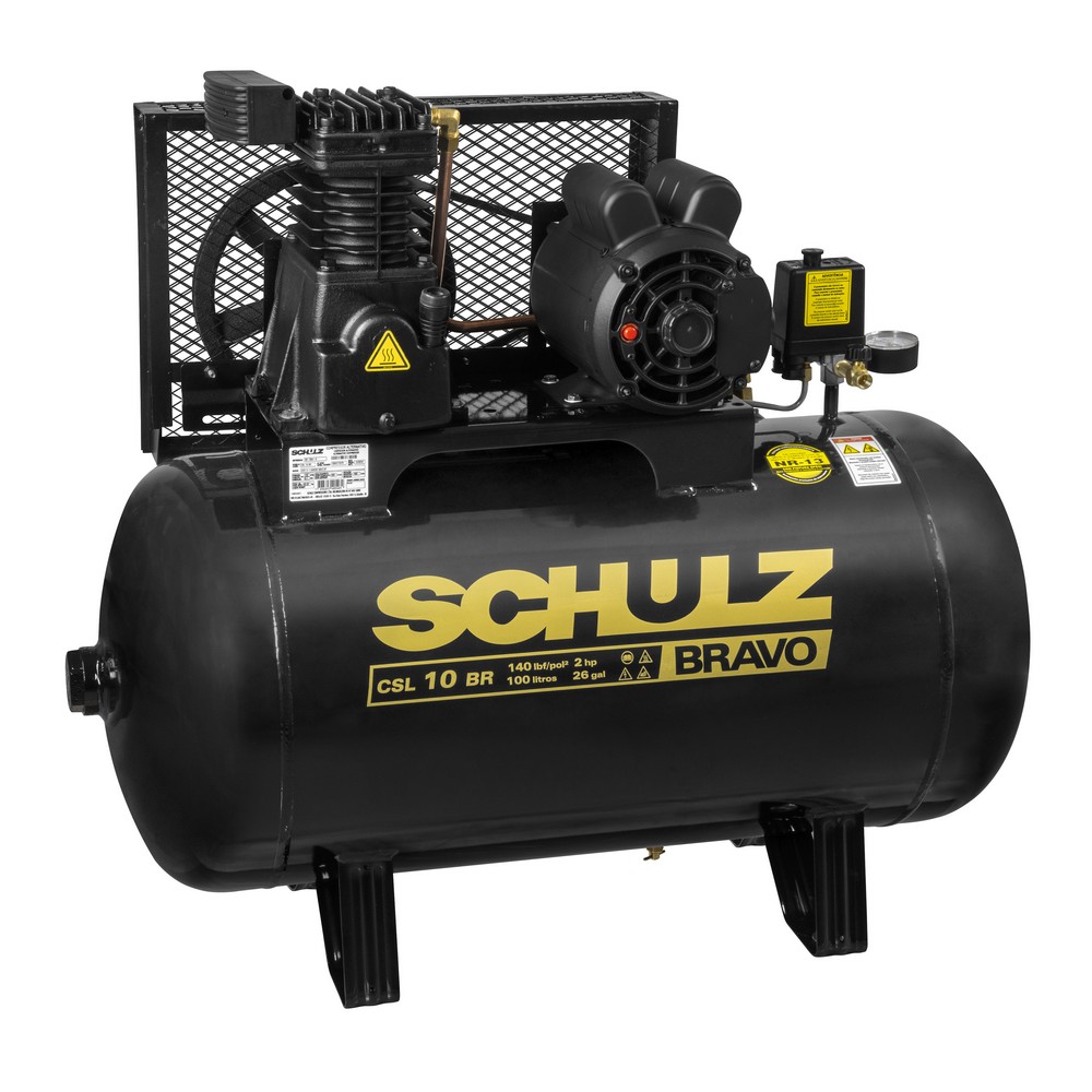 COMPRESSOR DE AR SCHULZ CSL-10BRAVO/100 - MONOFÁSICO