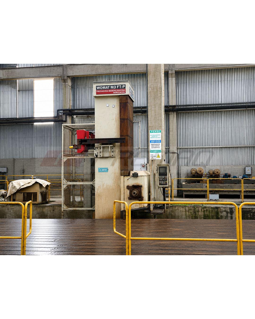 MANDRILHADORA FRESADORA HORIZONTAL CNC FLOOR TYPE WOTAN M3 FTP