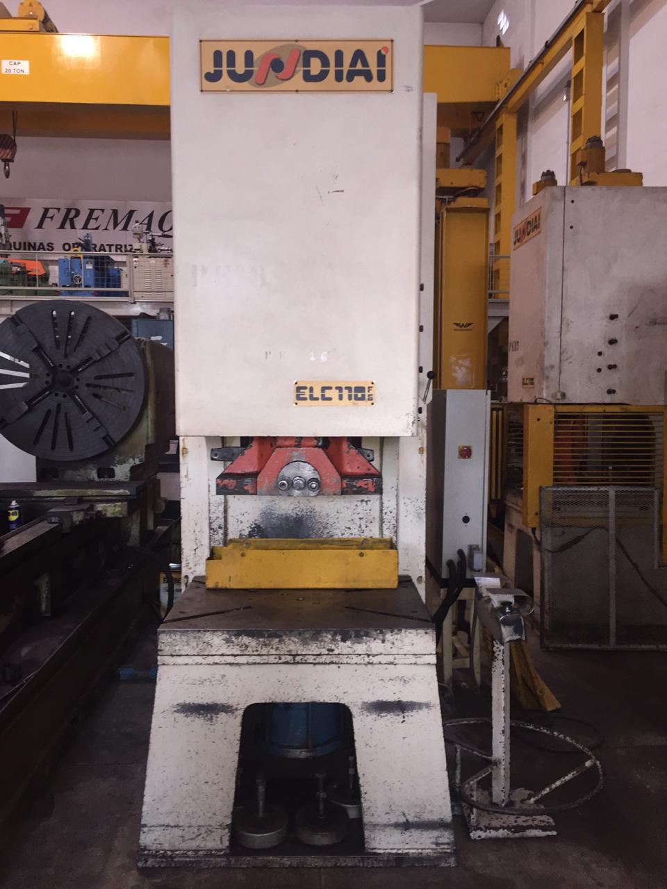 VENDIDA - PRENSA EXCÊNTRICA FREIO/FRICÇÃO MARCA JUNDIAÍ CAP. 110 TON