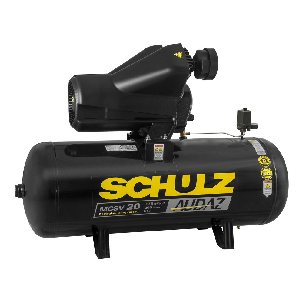 COMPRESSOR DE AR SCHULZ MCSV-20 AUDAZ/200 - TRIFÁSICO