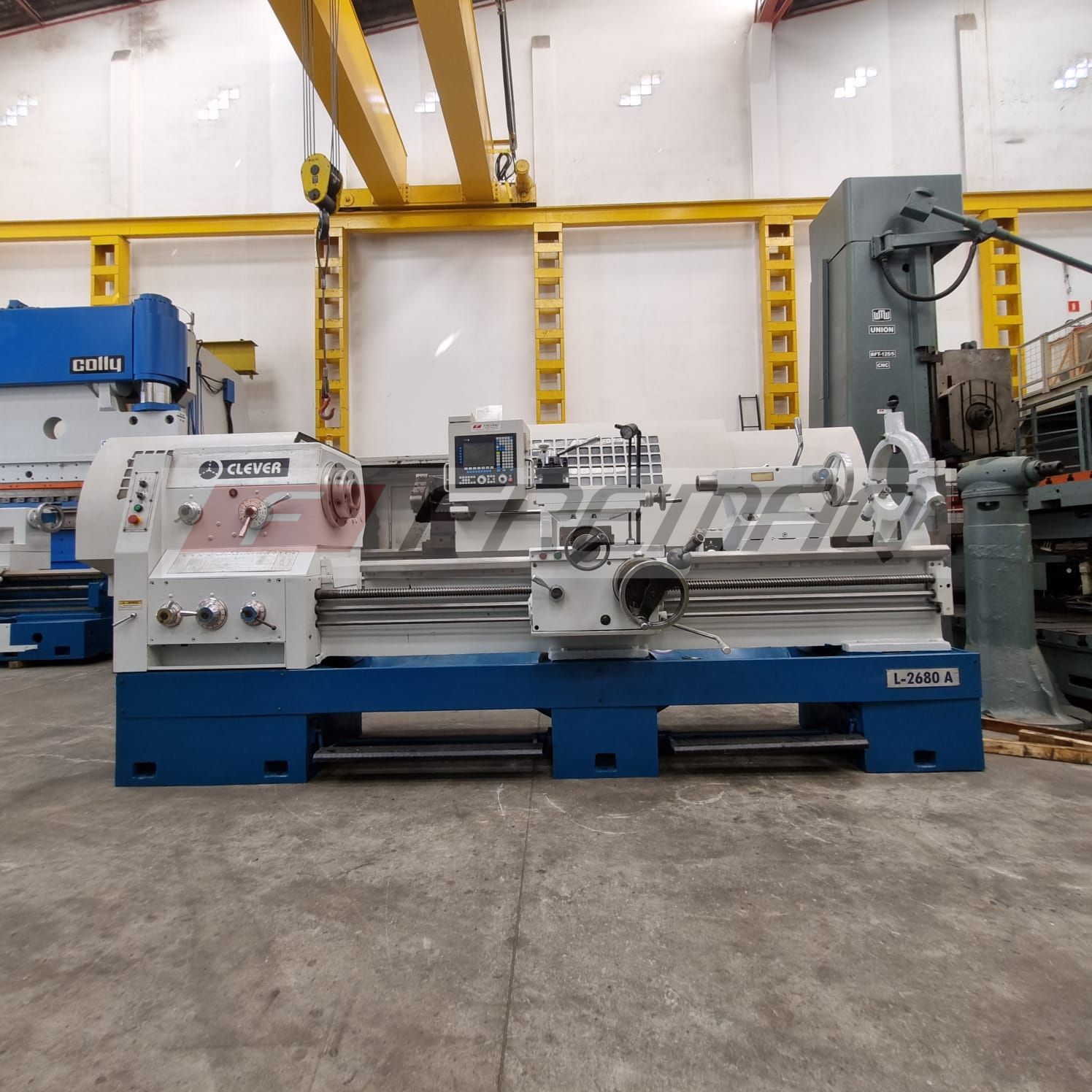 VENDIDO - TORNO MECÂNICO CLEVER L-2680A - 660/870 X 2000 MM