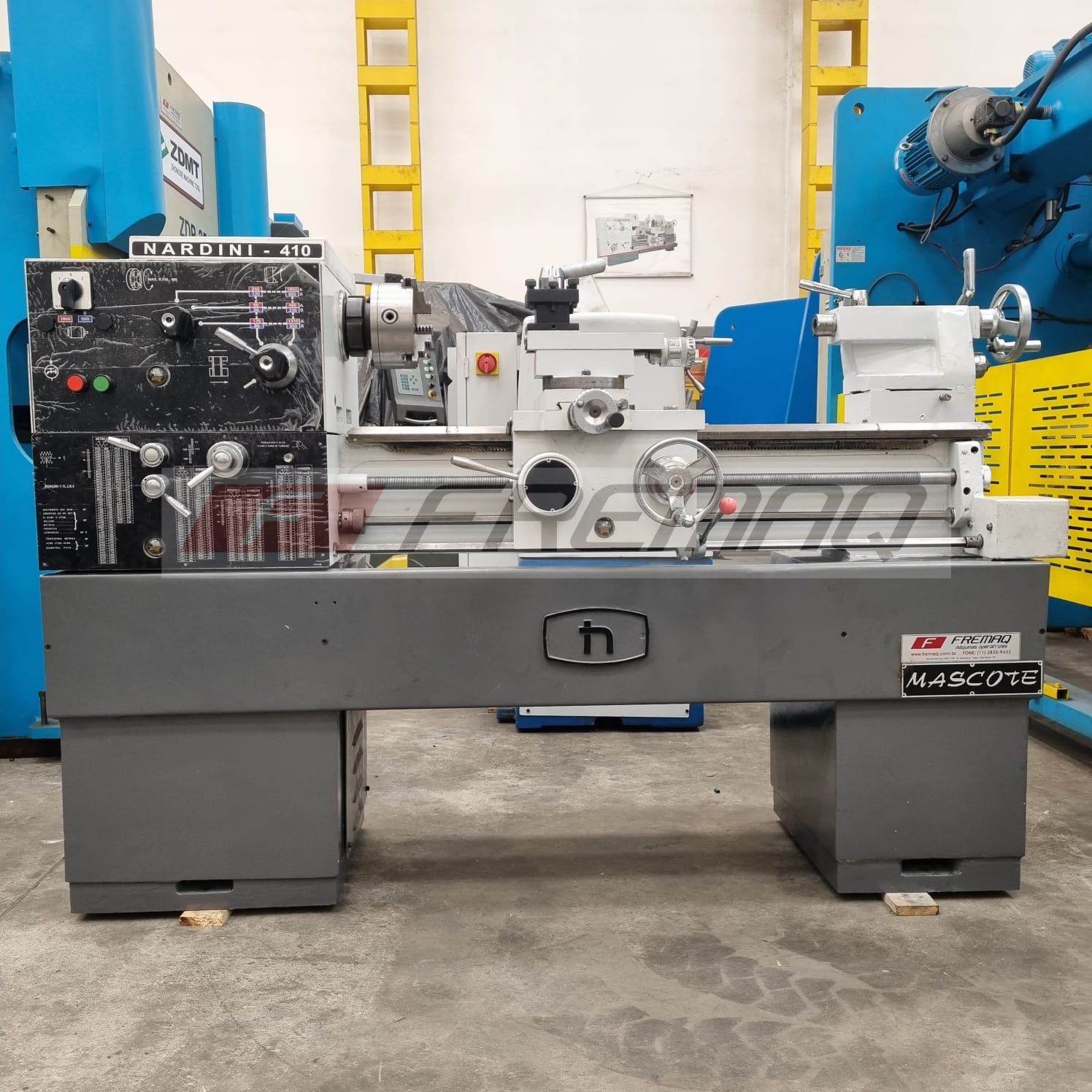 VENDIDO - TORNO MECÂNICO NARDINI MS-410 X 800 MM