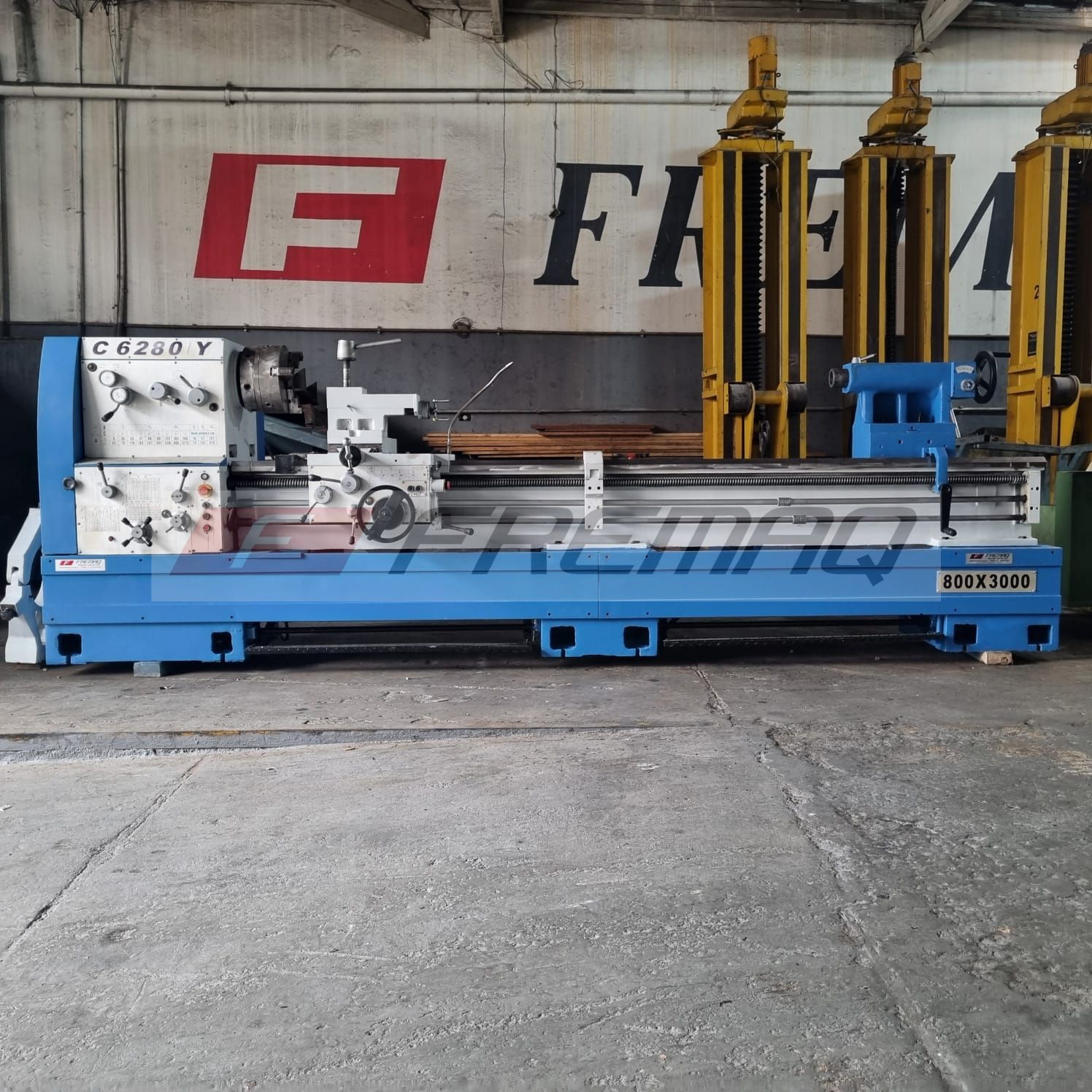 TORNO MECÂNICO CLEVER C-6280Y - 800/1035 X 3000 MM