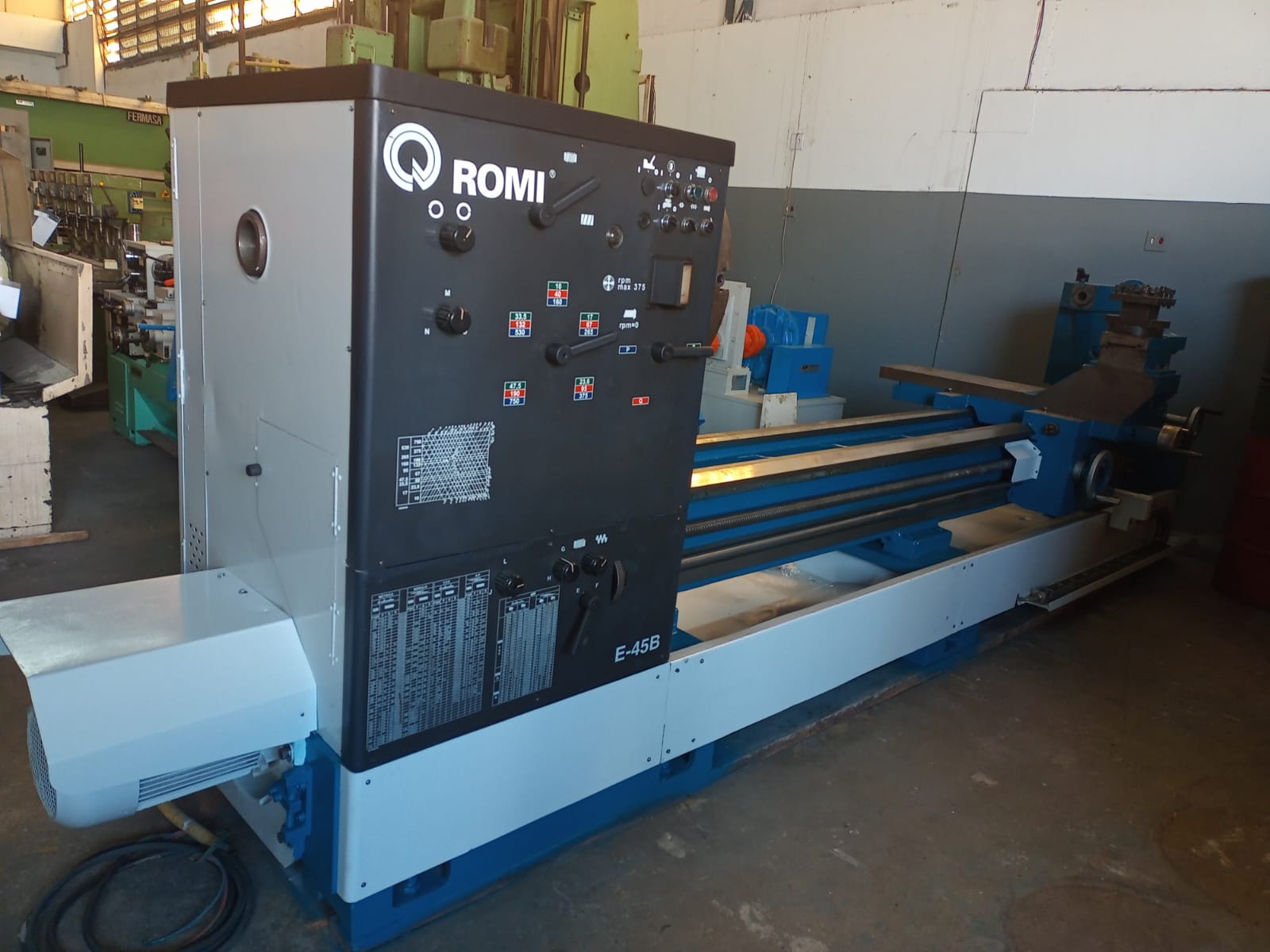 TORNO MECANICO "ROMI" E-45B 1100 X 3000 MM